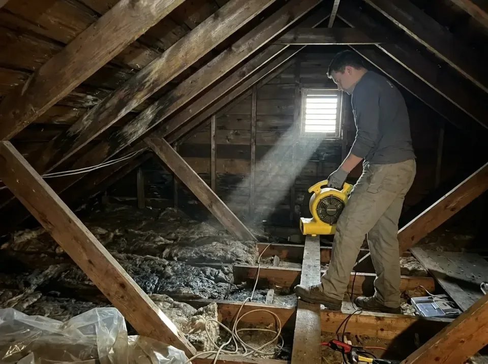 attic-water-damage-drying-proc-007 — frequently asked questions, Emergency Water Extraction & 24/7 Flood Response in Ossun,…
